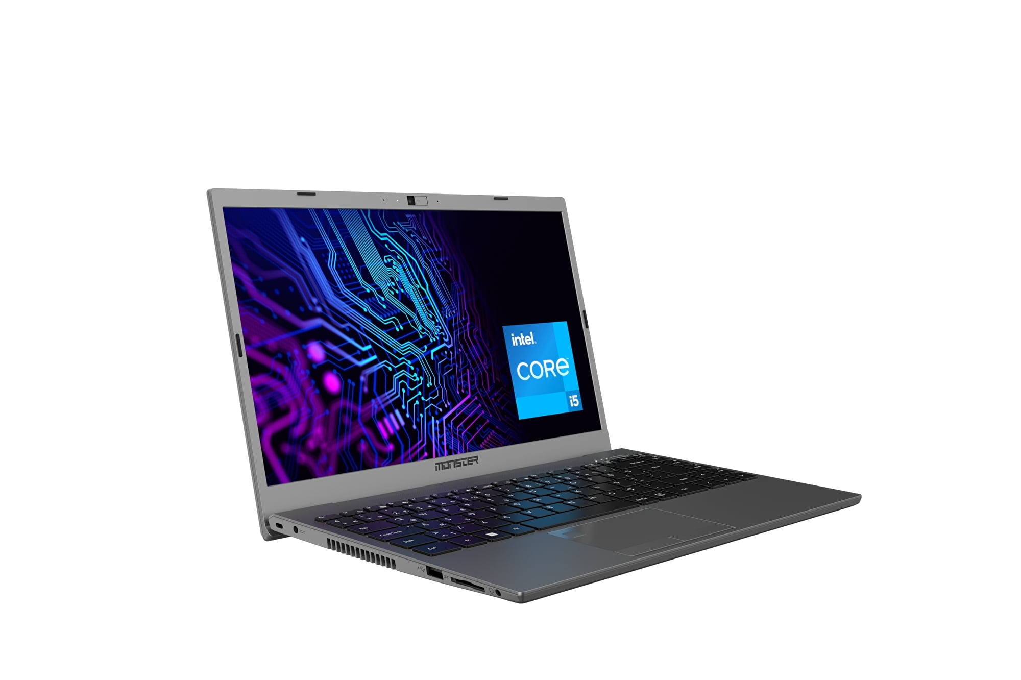 MonsterHuma H4 V5.1 - Gümüş | Intel Core i5-1235U | 16 GB | 512 GB SSD | 14,1'' FHD IPS | Notebook