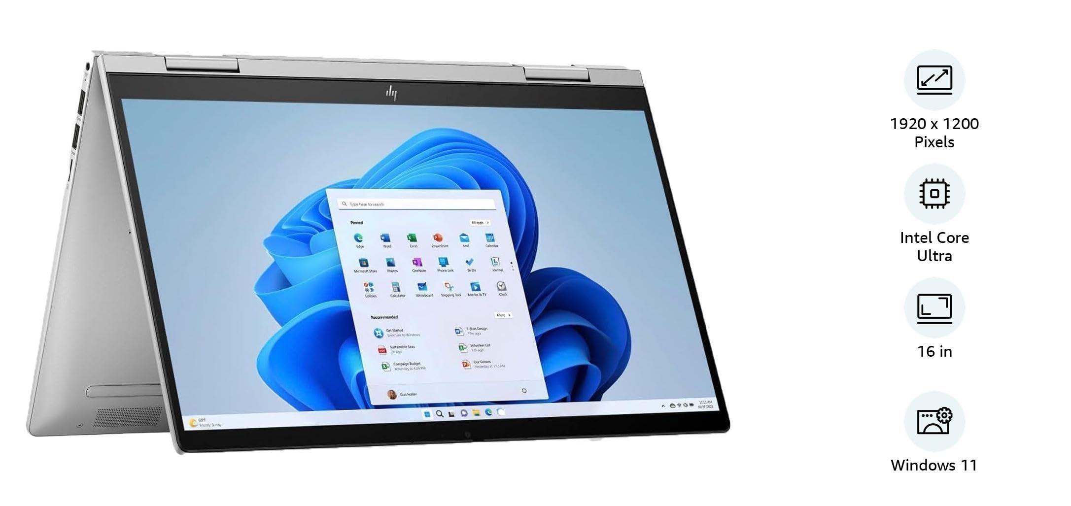 HP Envy x360 2in1 | Ultra 7 155U | 16GB RAM | 1TB SSD | 16" Dokunmatik Ekran | Katlanabilir Notebook