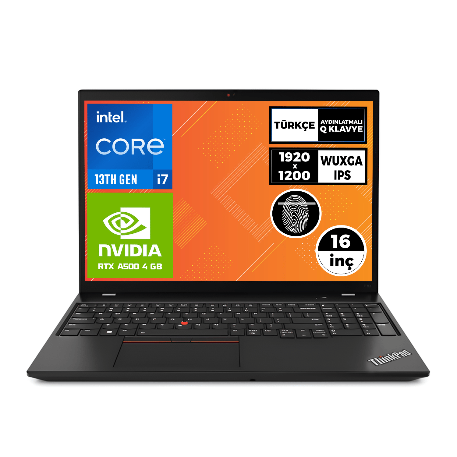 Lenovo ThinkPad P16S i7-1360P 32GB 512SSD RTX A500 16'' FullHD+ W11P Taşınabilir İş İstasyonu