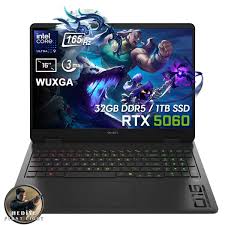 Hp OMEN 16 Slim 16-AN0000NT Ultra 9 285H 32GB RAM 1TB SSD 8GB RTX 5060 16.0" WUXGA Gaming Laptop